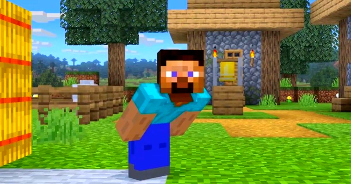 נושא בסיבוב ועוף של מיינקראפט